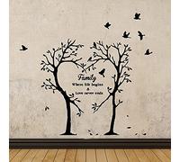 Wall Decals Wall Sticker Cute Heart of The Tree Wall Art Decals Decoration Fashion Stickers for Bedroom Livingroom Decor Mural 114x106cm
