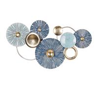 Wall Decor ACTINIUM Metal 51 cm Blue