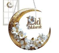 Wall Decor and Window Hanging | 2D Acrylic Moon Decor for Living Room, Office or Wall, Stylish Wall Decoration | Moon and Sun Catcher for Car |