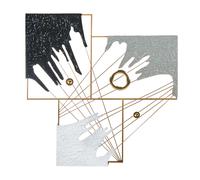 Beliani Wall Decor BALBRIGGAN Metal 70 cm Multicolour, Multi