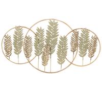 Beliani Wall Decor Leaf COPERNICIUM Metal 50 cm Gold, Gold