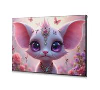 Wall Decor Enchanted Garden: A Fantasy Cat'S Tale Canvas Decorative Picture Rustic Home Decor Home Decor Wall(30x40cm)