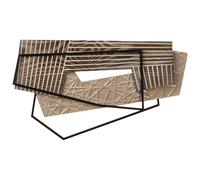 Beliani Wall Decor ENNIS Metal 36 cm Brown, Brown