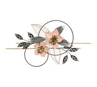 Beliani Wall Decor Flower BERKELIUM Metal 93 cm Multicolour, Multi