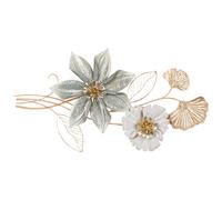 Wall Decor Flower EUROPIUM Metal 46 cm Gold