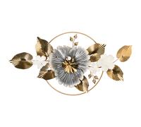 Beliani Wall Decor Flower TERBIUM Metal 56 cm Gold, Gold