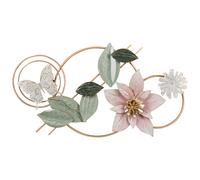Beliani Wall Decor Flower THORIUM Metal 44 cm Multicolour, Multi