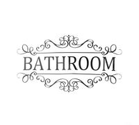 Wall Decor for Bathroom Fun Vinyl Sticker with Rules for Toilet and Washroom