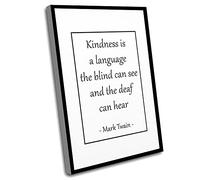 Wall Decor For Bedroom Women,Bathroom Wall Art Decor,Baby Nursery Decor Wall Art,Kindness Is A Language The Blind Can See And The Deaf Can Hear,UnFramed Wall,Gifts For Boyfriend,12x16In UnFramed Wall