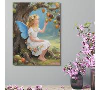 Wall Decor For Living Room Large Canvas Wall Art For Bedroom Modern Office Pictures Wall Artwork Ancient Tree Flower Fairy Landscape Paintings Canvas Art Prints Home Decorations 18x24inch(46x61cm)