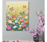 Wall Decor For Living Room Large Canvas Wall Art For Bedroom Modern Office Pictures Wall Artwork Colorful Flower Sea World Landscape Paintings Canvas Art Prints Home Decorations 12x16inch(30x41cm)