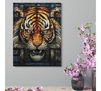 Wall Decor For Living Room Large Canvas Wall Art For Bedroom Modern Office Pictures Wall Artwork Multiple Tiger Head Pictures Landscape Paintings Canvas Art Prints Home Decorations 12x16inch(30x41cm)