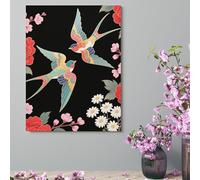 Wall Decor For Living Room Large Canvas Wall Art For Bedroom Modern Office Pictures Wall Artwork Two Colorful Flying Birds Landscape Paintings Canvas Art Prints Home Decorations 18x24inch(46x61cm)