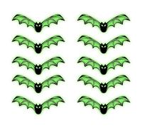 Wall Decor | Glow in the Dark Bat Decor, Gothic Wall Decoration 10 Pieces for Bedroom Haunted House Porch Home Elevate your ambiance wit Yard Classroom Bathroom Front Door
