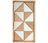 Beliani Wall Decor HIESVILLE Fir Wood 75 cm Light Brown, Brown