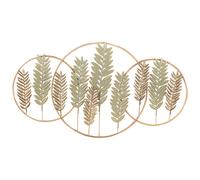 Beliani Wall Decor Leaf COPERNICIUM Metal 50 cm Gold, Gold