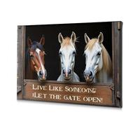 Wall Decor Live Like Someone Let The Gate Open! Canvas Decorative Picture Wall Pictures For Living Room Wall Art(20x30cm)