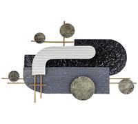 Wall Decor LUTETIUM Irregular Metal Abstract Black