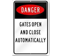 Wall Decor Man Cave Bar Danger Gates Open And Close Automaticallyprinted Easy To Mount Weather Resistant Long Lasting Funny Vintage Metal Sign Poster 8X12 Inches