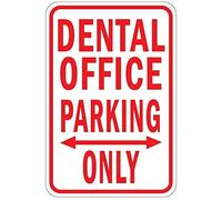 Wall Decor Man Cave Bar Dental Office Parking Only Wall Sign Art Iron Paintingdecor Warningfor Cafe Bar Supermarket Cafeteria Home Funny Vintage Metal Sign Poster 8X12 Inches