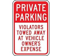 Wall Decor Man Cave Bar Engineer-Grade Parking Private Parking Violators Towed Away At Vehicle Owner'S Expense For Bar Garage Cafe Home Funny Vintage Metal Sign Poster 8X12 Inches