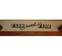Wall Decor Plus More Farm Sweet Farm Wall Decal Home Quote 36x7 Black Black
