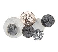 Beliani Wall Decor RHODIUM Metal 40 cm Multicolour, White