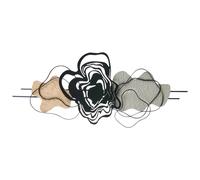 Beliani Wall Decor SALLINS Metal 48 cm Black, Black