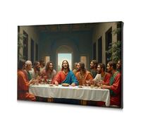 Wall Decor The Last Supper: A Modern Interpretation Canvas Decorative Picture Rustic Home Decor Home Decor Wall(20x30cm)
