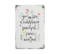 Wall Decor You are Like a Wildflower Wall Plaque kitchen 20x30cm