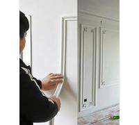 Wall Decoration Arch Trim Kit with Adhesive Backing, Curved Doorway Moulding Insert for Bedroom, Drywall Arch System for Any Opening(W3.5cm(1 3/8"),8m(26.2ft))