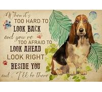 Wall Decoration, Home Decor, Decoration Room Basset Hound When It's Too Hard to Look Back