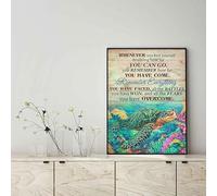 Wall Decoration, Home Decor, Decoration Room Turtle Whenever You Find Yourself Doubting How Far You Can Go