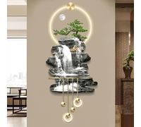 Wall Decoration With LED Light, 3D Wall Sculptures, Hanging es, Haga Decoration Hanging es Decorative Wall Lamp, Eastern Decoration Pendant Walls With Landscape