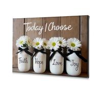Wall Decorations Choosing Faith, Hope, Love, And Joy Today Canvas Decorative Picture Decorative Plates Easter Wall Decor(30x40cm)