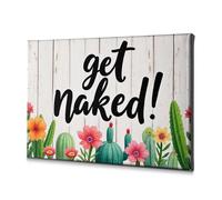 Wall Decorations Unleash Your True Self: Get Naked! Canvas Decorative Picture Decorative Plates Easter Wall Decor(40x60cm)