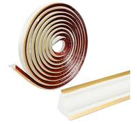 Wall Decorative Strip, Self-Adhesive Wall Inner Corner Trim, Quadrant, Multicolor, 2/5m, Home Decoration(White Gold Edge,5m)