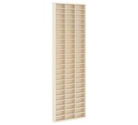 Wall Display Case Beige Engineered Wood 30x4.5x96cm Slim Floating Minimal Shelf