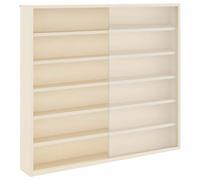 Wall Display Cabinet with Doors Display Case Wall Display Shelf Unit vidaXL