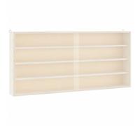 vidaXL Wooden Collector's Display Case with Doors 80x8.5x37cm