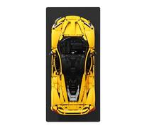 Wall display for LEGO Technic 42172 McLaren P1 (Black, Without Vinyl - Without Badge)