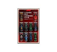 Wall Display Frame Compatible with for L-E*G-O 77242-77251 F1 Cars - 80×50cm Wall-Mounted Art Board for Racing Car Sets, Gift for Enthusiasts (Display Only) (Light model)