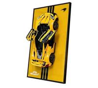 Wall Display Frame for Lego Technic 42172 McLaren W1, Vertical Acrylic Showcase with Hidden Hook Mount & Mirror Effect Back Panel (Model Not Included)