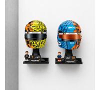 Wall Display Mount for Lego Formula 1 McLaren Helmet - Compatible with Oscar Piastri and Lando Norris Helmets (Double Pack)