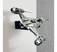 Wall Display Mount for LEGO Star Wars UCS The Mandalorian's N-1 Starfighter 75442, Horizontal Floating Bracket with Screws and Wall Plugs