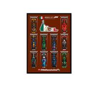 Wall Display Photo Frame Wall Plate Compatible with Lego 77242-77251 F1 Series Cars,for Collecting and Protecting,23.6 x 31.5 inches (Model not Included) (Style C(Mexican Raceway))