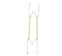 Wall Display Plate Holder Adjustable Spring Hook Wire Hanger Invisible from Front for Holding Round or Square Plates (14inch)