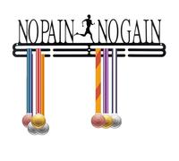 Wall Display Rack - Iron Award Hanger Frame, Sports Trophy Medal Holder, Athletic Performance Display Hanger, Organizes Awards with Letter Silhouette Design | Ideal for performing dance football wo