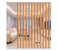 Wall Divider for Room Separation Ceiling to Floor, Slats Screen Partition Post, with Adjustable Foot,for Studio/Apartments/Teahouse/Stairway Entrance(8 Root,150cm/59.0in/4.92ft)
