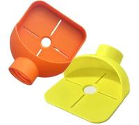 Wall Drilling Collector Box for Dust Control - Non-Slip, Large-Capacity Plastic Guide with Bottle Adapter, 10.2 x 8.5 x 4.1 cm - Compatible with Standard(Orange)